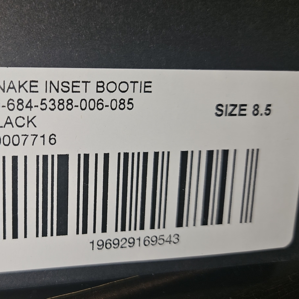 Jessica Simpson Black Snake Inset Bootie